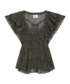 Isabel Marant Étoile Madrana Organic-cotton Blouse In Black