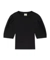 Isabel Marant Étoile Maeliss Tee Puff-sleeve T-shirt In Black