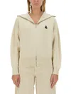 Isabel Marant Étoile Isabel Marant Etoile Melange Ivory Stretch Cotton Blend Kelaya Sweater In Neutral