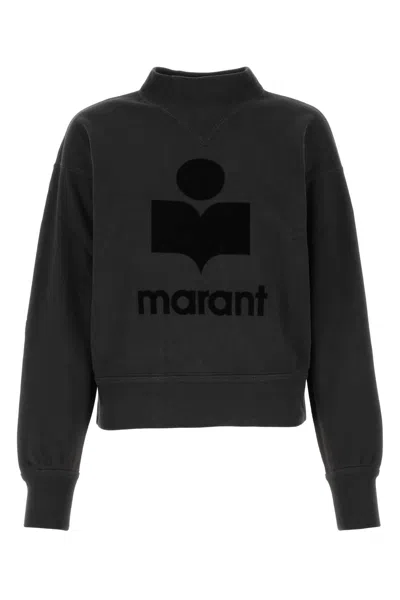 Isabel Marant Étoile Isabel Marant Etoile Logo Cotton Crewneck Sweatshirt In Brown