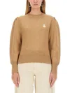 Isabel Marant Étoile Isabel Marant Etoile Camel Stretch Cotton Blend Kelaya Sweater In Nude