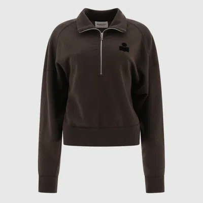 ISABEL MARANT ÉTOILE ISABEL MARANT ÉTOILE BLACK COTTON SWEATSHIRT