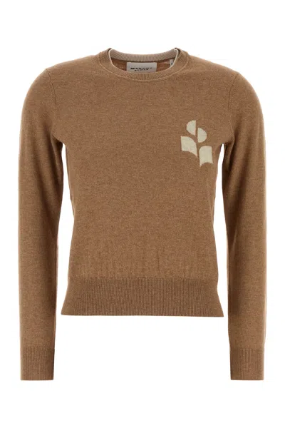 Isabel Marant Étoile Camel Cotton Blend Lanta Sweater In Brown