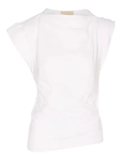 Isabel Marant Étoile Maisan Boat-neck T-shirt In White
