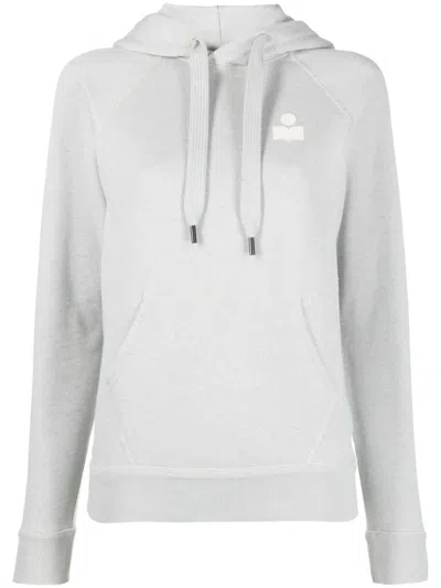 Isabel Marant Étoile Logo-print Hoodie In Blue