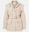 Isabel Marant Étoile Belted Flap-pocket Jacket In Neutral