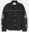 Isabel Marant Étoile Manona Denim Jacket In Grau