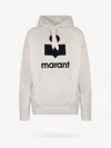 Isabel Marant Étoile Isabel Marant Etoile White Hoodie With Tonal Logo Print In Cotton Blend Woman In Gray