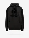 Isabel Marant Étoile Black Hoodie With Tonal Logo Print