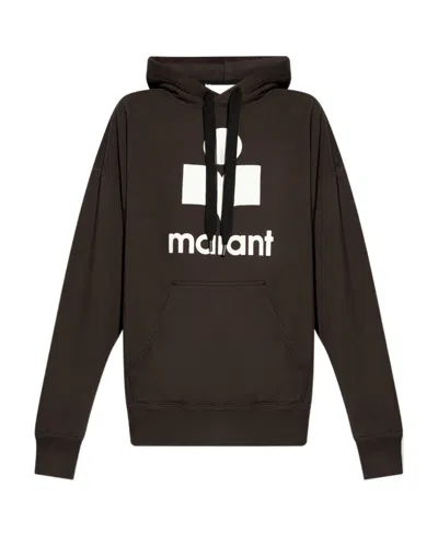 ISABEL MARANT ÉTOILE ISABEL MARANT ÉTOILE MANSEL LOGO PRINTED DRAWSTRING HOODIE