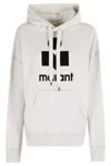 Isabel Marant Étoile Logo-print Drawstring Hoodie In White
