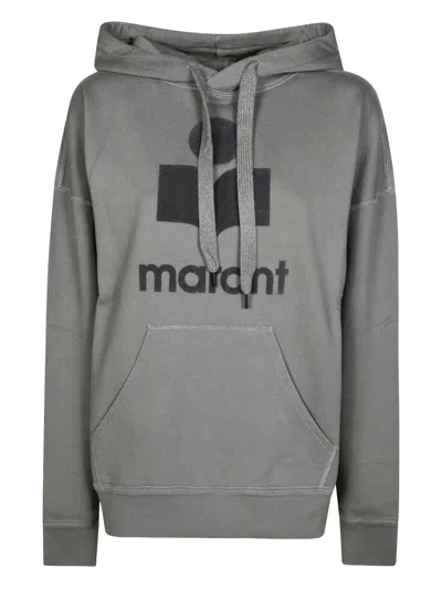 Isabel Marant Étoile Drawstring Hood Kangaroo Pocket Knitwear In Black
