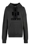 Isabel Marant Étoile Black Hoodie With Tonal Logo Print