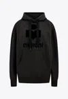 Isabel Marant Étoile Black Hoodie With Tonal Logo Print