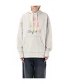 Isabel Marant Étoile Mansel Oversized Cotton-blend Hoodie In White