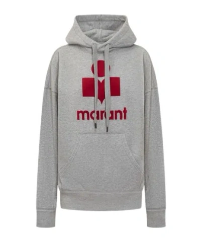 ISABEL MARANT ÉTOILE ISABEL MARANT ÉTOILE MANSEL LOGO PRINTED DRAWSTRING HOODIE