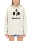 Isabel Marant Étoile Isabel Marant Etoile Women Melange Ivory Cotton Blend Mansel Sweatshirt In Brown