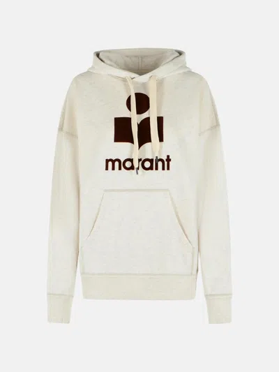 Isabel Marant Étoile 'mansel' Sweatshirt In Ecru Cotton Blend In Multi
