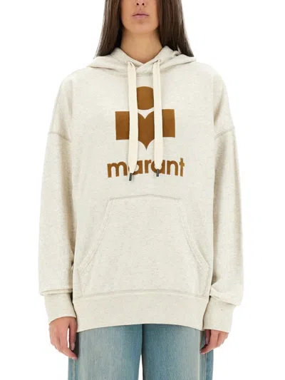 Isabel Marant Étoile "mansel" Sweatshirt In Neutrals