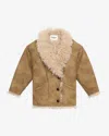 Isabel Marant Étoile Clara Fleece Vest In Brown