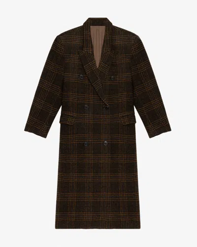 Isabel Marant Étoile Lexana Coat In Brown