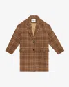 Isabel Marant Étoile Limiza Coat In Brown