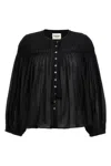Isabel Marant Étoile Pleated Drawstring Blouse