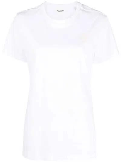 Isabel Marant Étoile Marant Etoile Aby Cotton T-shirt In White