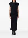 Isabel Marant Étoile Marant Etoile Black Midi Dress In Black