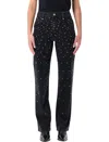 Isabel Marant Étoile Brinsa Festive Studded Straight Leg In Black