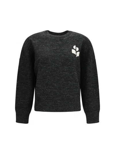 Isabel Marant Étoile Marant Etoile Cotton-blend Chunky Knit Sweater In Black