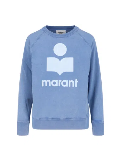Isabel Marant Étoile Marant Etoile Cotton-blend Flock-trim Sweatshirt In Multi