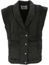 Isabel Marant Étoile Naelle V-neck Vest In Faded Black