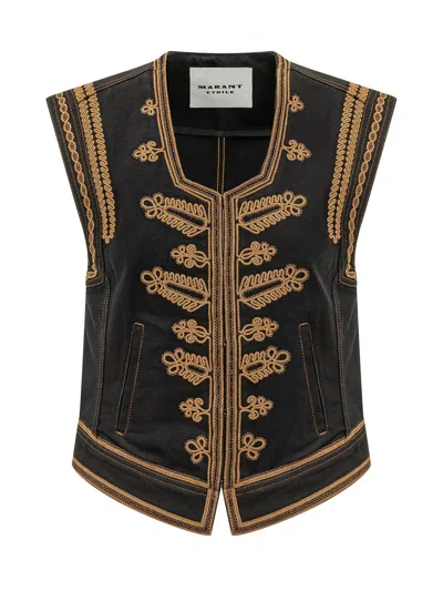Isabel Marant Étoile Marant Étoile Edmee Gilet Vest In Black