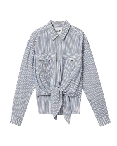Isabel Marant Étoile Marant Etoile Effortless Mini Shirt For Women In Blue