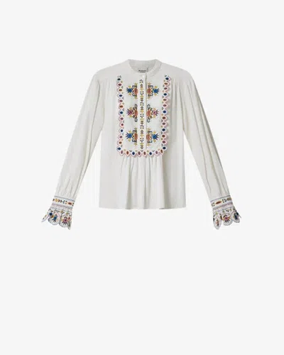 Isabel Marant Étoile Marant Etoile Embroidered Blouse In White
