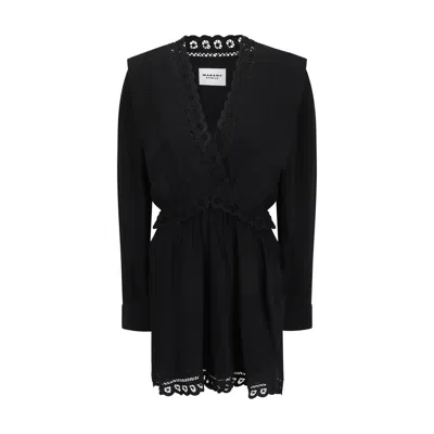Isabel Marant Étoile Marant Étoile Woman Mini Dress Black Size 6 Viscose, Polyester
