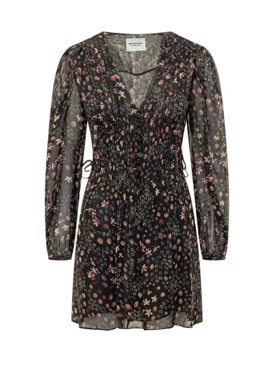 Isabel Marant Étoile Marant Étoile Floral-print Dress In Brown