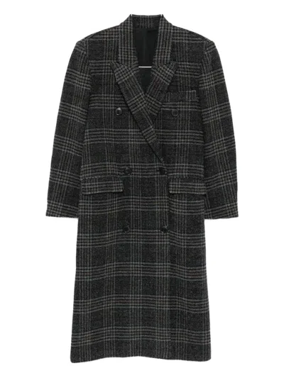 Isabel Marant Étoile Marant Etoile Gray Checked Coat