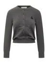 Isabel Marant Étoile Mona-gz Buttoned Cardigan In Gray