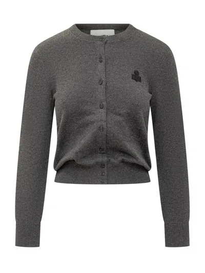 Isabel Marant Étoile Mona-gz Buttoned Cardigan In Gray