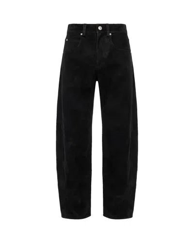 Isabel Marant Étoile Marant Etoile High-rise Straight-leg Trousers In Black