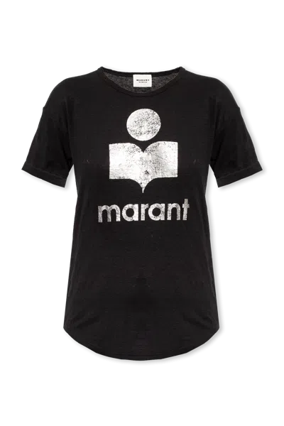 ISABEL MARANT ÉTOILE MARANT ETOILE ‘KOLDI’ T-SHIRT WITH LOGO