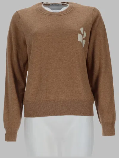 Isabel Marant Étoile Marant Étoile Lanta Cotton-wool Sweater For Women In Brown