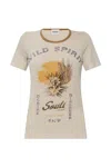 Isabel Marant Étoile Kiliann Linen Graphic T-shirt In Ecru Sand