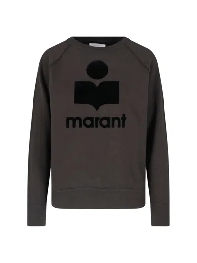Isabel Marant Étoile Marant Etoile Logo Crewneck Sweatshirt In Gray