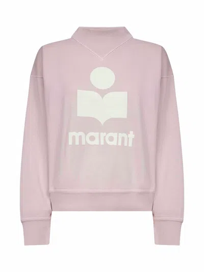 Isabel Marant Étoile Marant Étoile Logo-embroidered Sweatshirt In Pink
