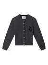 Isabel Marant Étoile Marant Etoile Lona Wool And Cotton Cardigan In Black