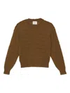 Isabel Marant Étoile Marant Etoile Long-sleeved Crewneck Sweater In Brown