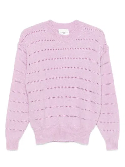Isabel Marant Étoile Marant Etoile Long-sleeved Crewneck Sweater In Pink